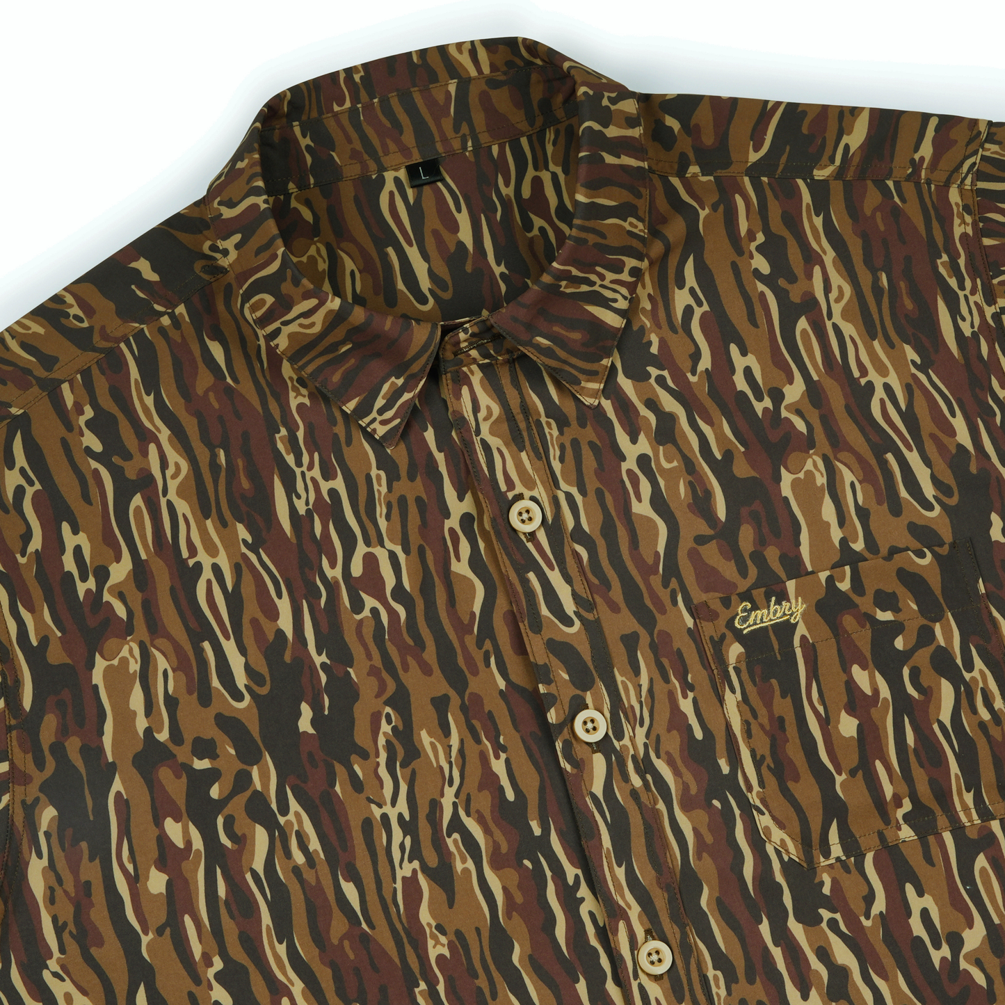 Performance Button Up - Brown Ranch
