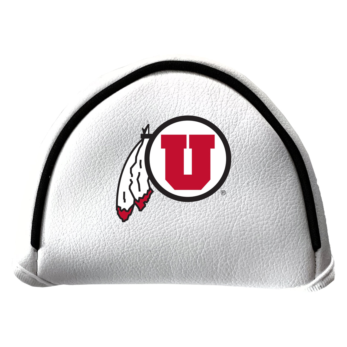 Utah Utes Vintage White Printed Mallet Putter Headcover
