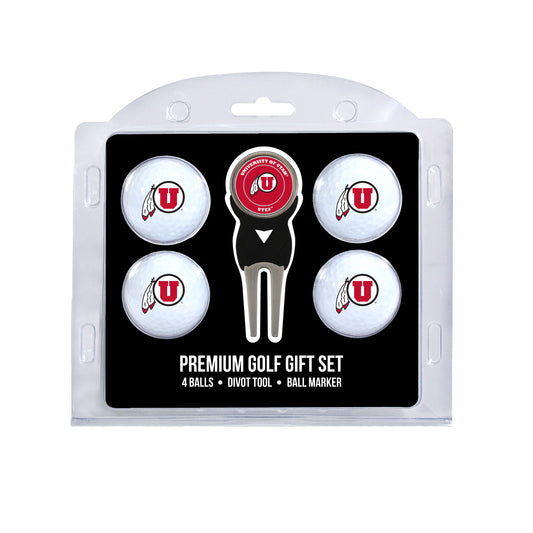 Utah Utes 4-Ball Golf Gift Set