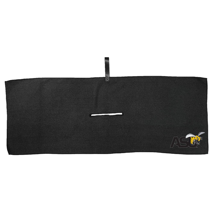 Alabama State Hornets 16 x 40 microfiber golf towel with team logo