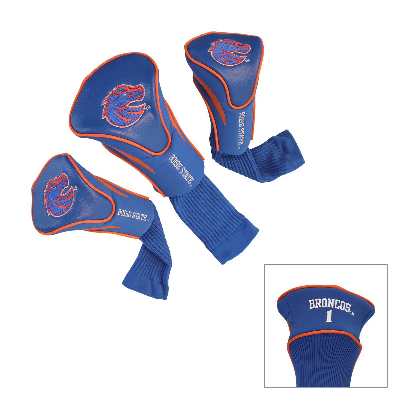 Boise State Broncos 3 Pack Contour Sock Headcovers - Club Rehab