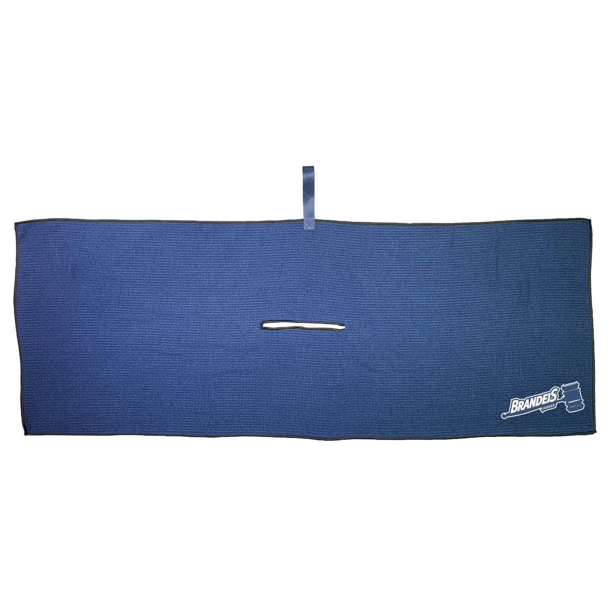 Brandeis Judges 16 x 40 microfiber golf towel with team logo
