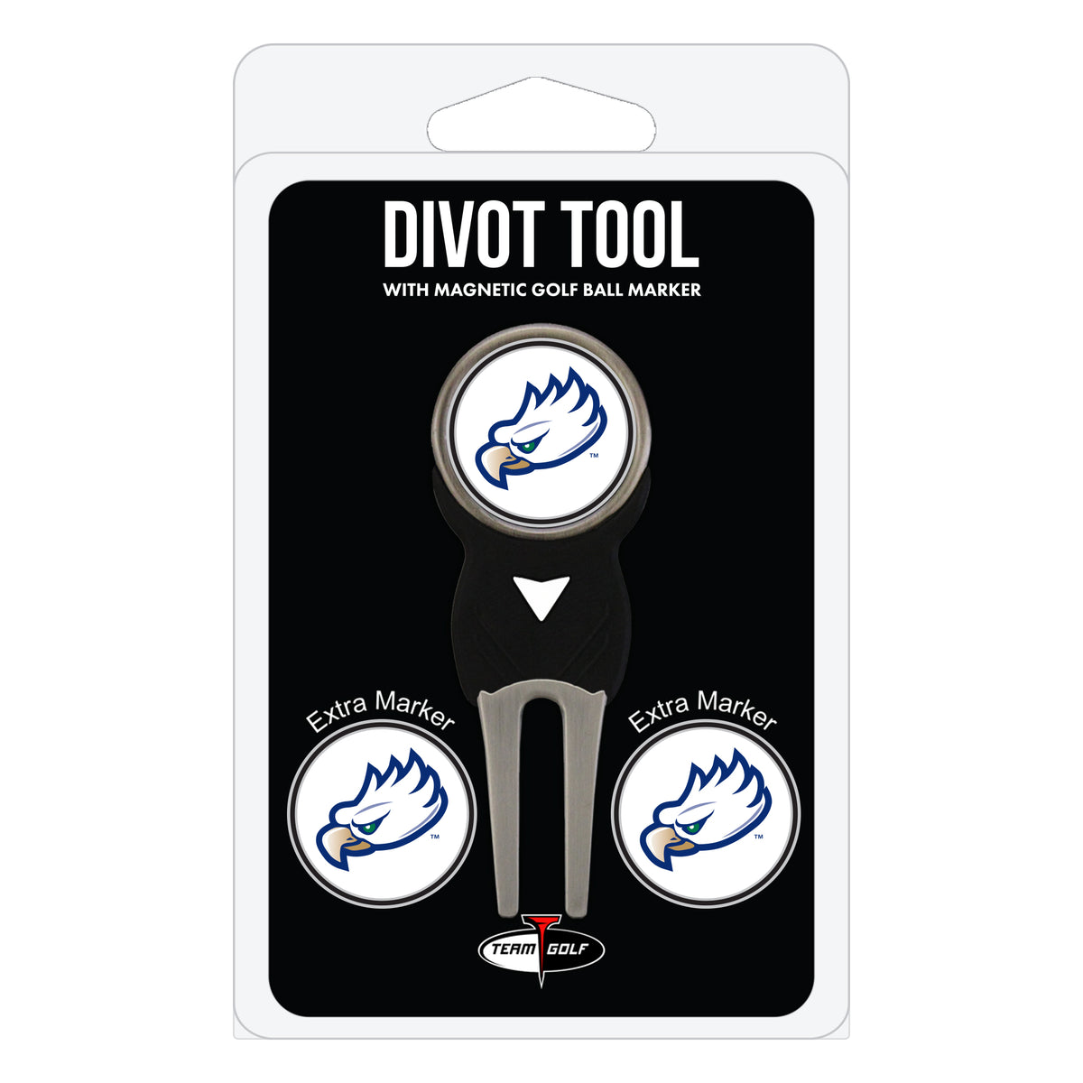 Florida Gulf Coast Eagles divot repair tool and three ball markers