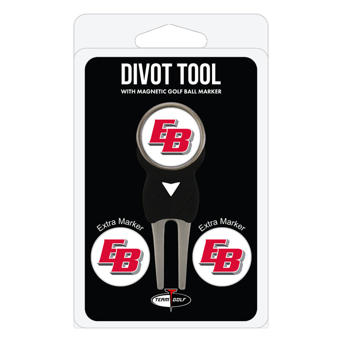 Cal State East Bay Pioneers divot repair tool and three ball markers