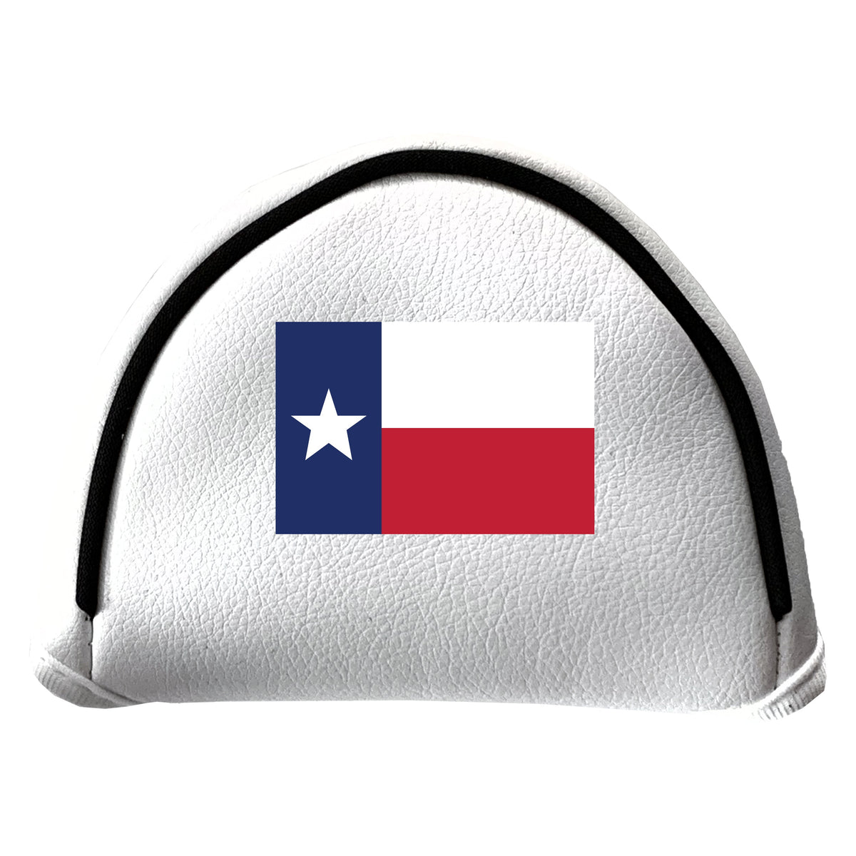 Texas Flag Vintage White Printed Mallet Putter Headcover