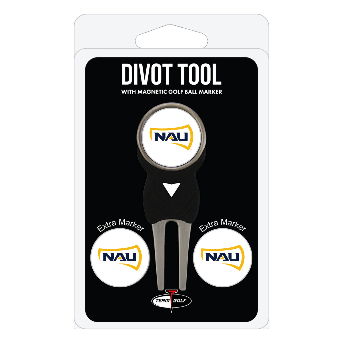 Northern Arizona Lumberjacks divot repair tool and three ball markers