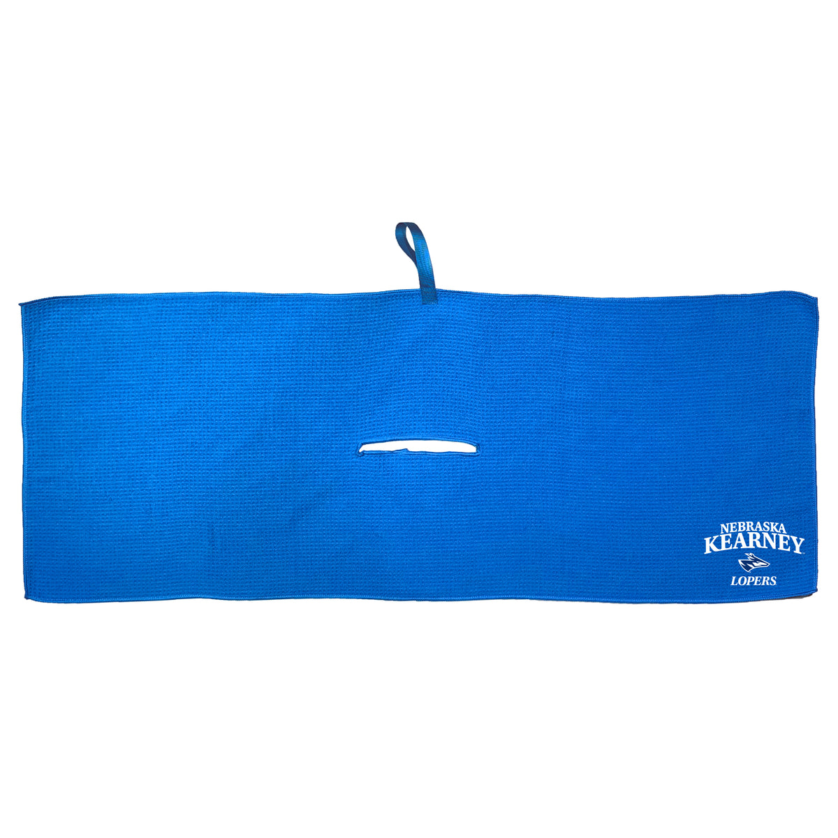 Nebraska Kearney Lopers 16 x 40 microfiber golf towel with team logo