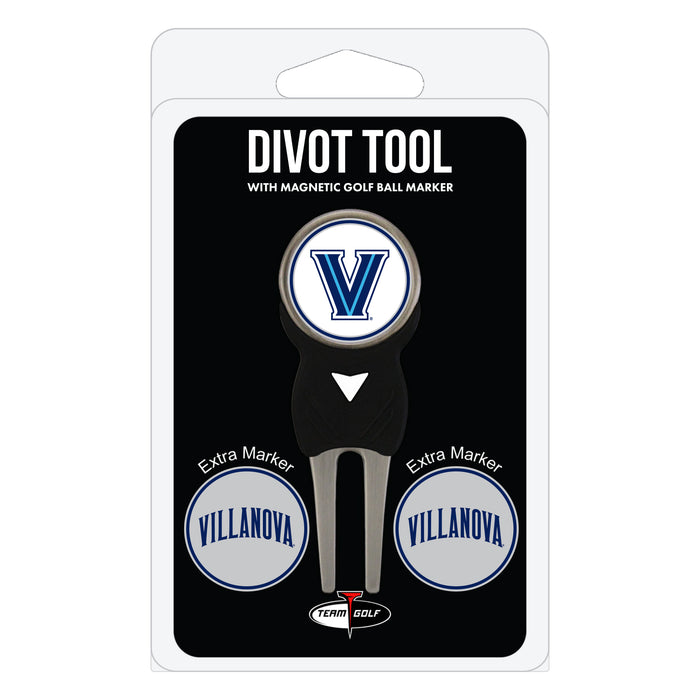 Villanova Wildcats divot repair tool and three ball markers