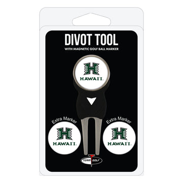 Hawaii Rainbow Warriors Divot Tool + 3 Ball Markers