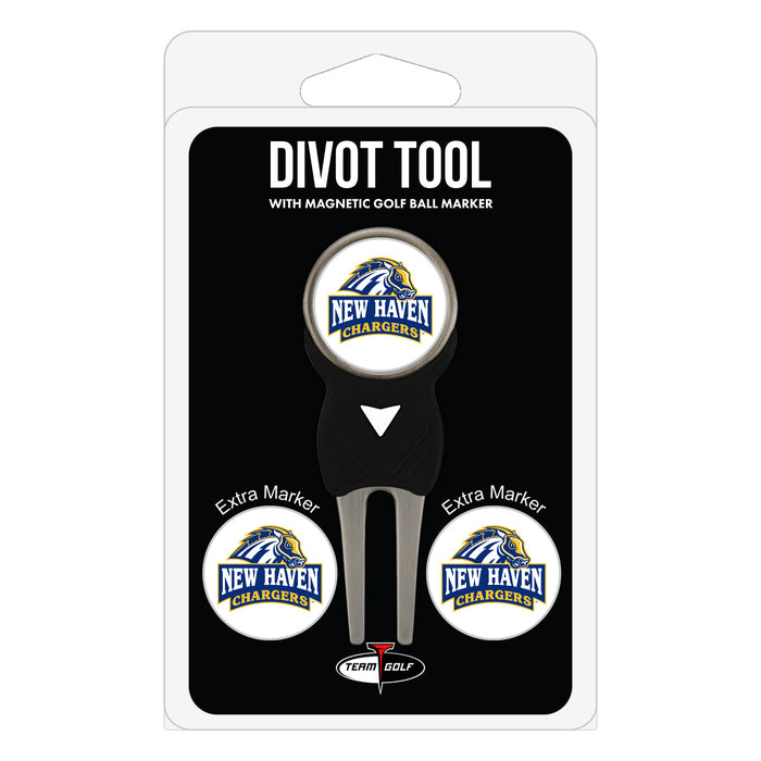 New Haven Chargers divot repair tool and three ball markers