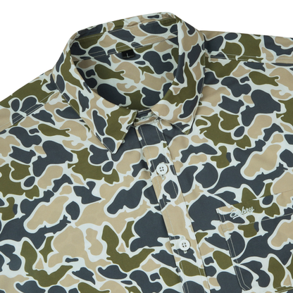 Performance Button Up - Marsh Duck