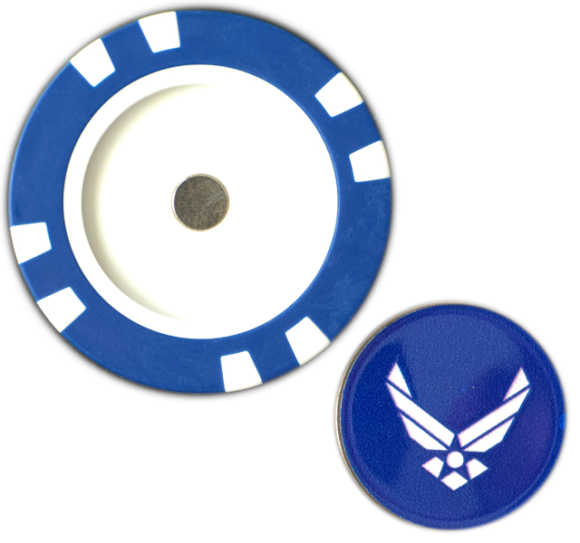 Officially Licensed U.S. Air Force Poker Chip Ball Marker