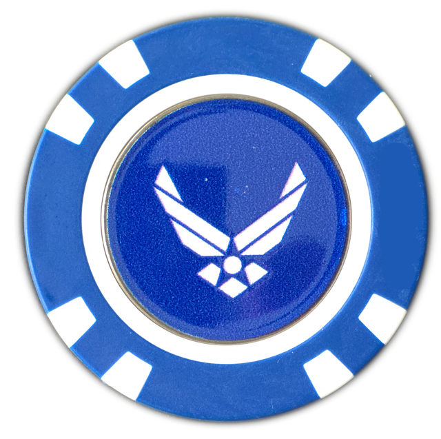 Officially Licensed U.S. Air Force Poker Chip Ball Marker