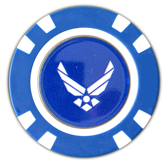 Officially Licensed U.S. Air Force Poker Chip Ball Marker