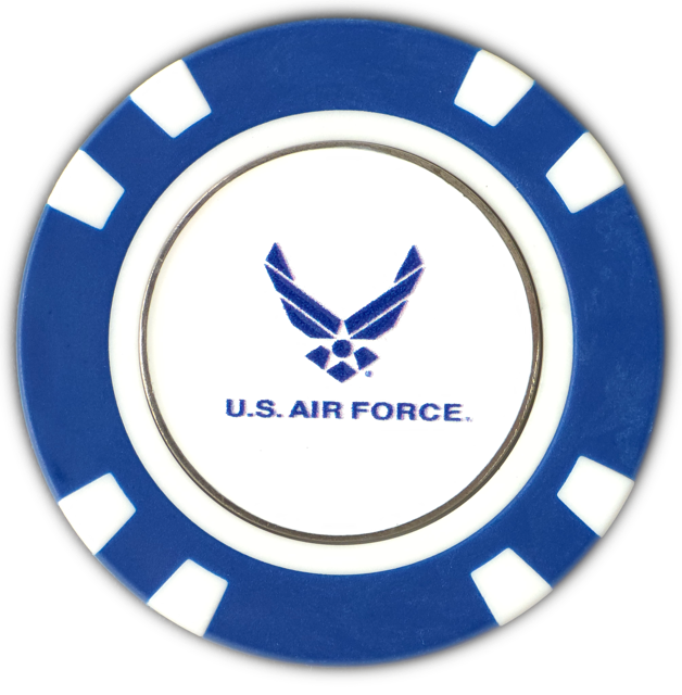 Officially Licensed U.S. Air Force Poker Chip Ball Marker