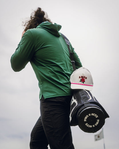 Performance Golf Hoodie - Dark Azalea