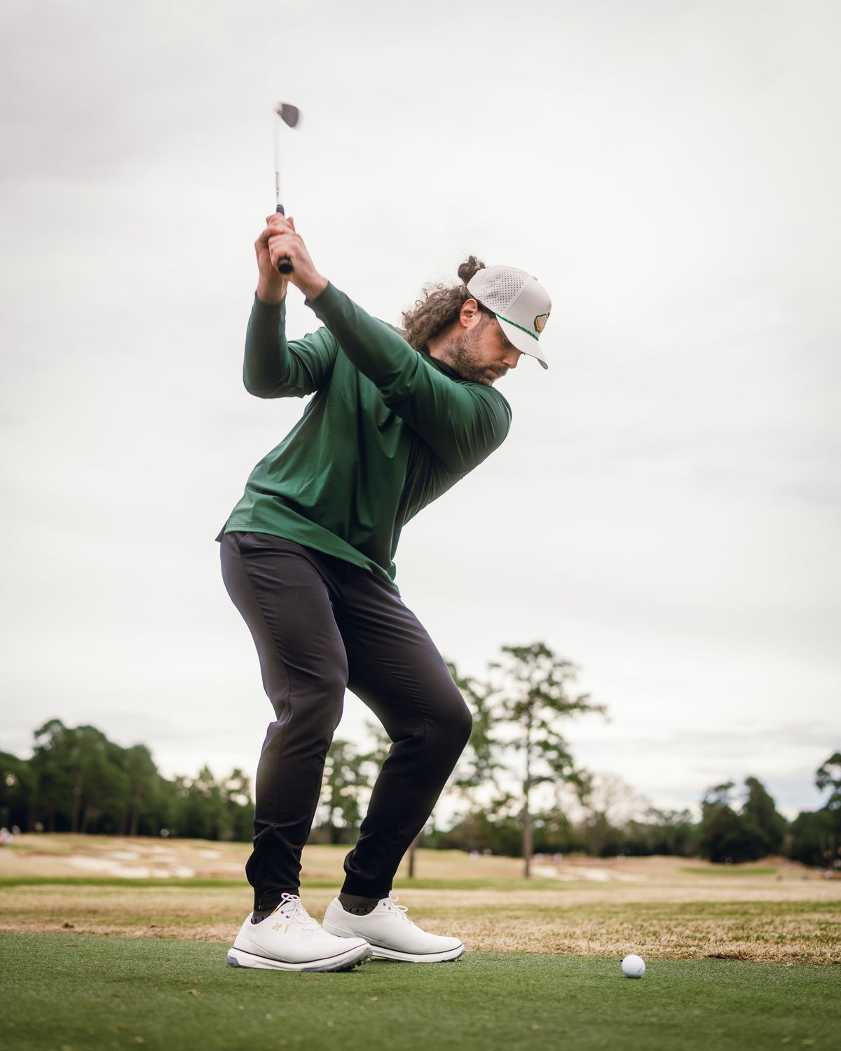 Performance Golf Hoodie - Dark Azalea