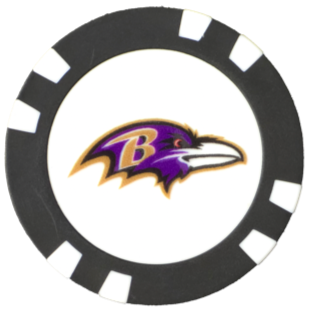 Officially Licensed Baltimore Ravens Poker Chip Ball Marker