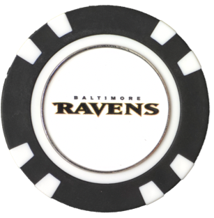 Officially Licensed Baltimore Ravens Poker Chip Ball Marker