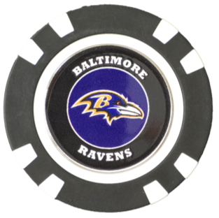 Officially Licensed Baltimore Ravens Poker Chip Ball Marker