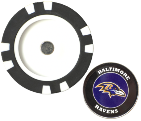 Officially Licensed Baltimore Ravens Poker Chip Ball Marker