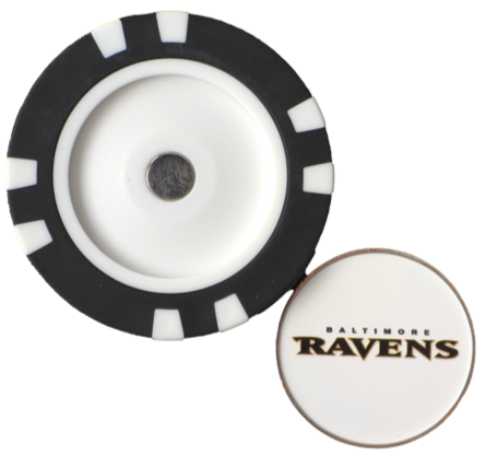 Officially Licensed Baltimore Ravens Poker Chip Ball Marker