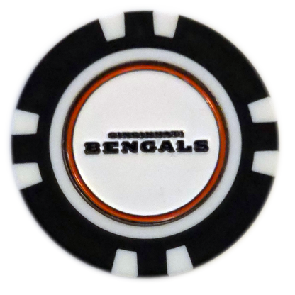 Officially Licensed Cincinnati Bengals Poker Chip Ball Marker