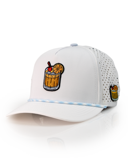 Old Fashioned White - Perforated Rope Hat