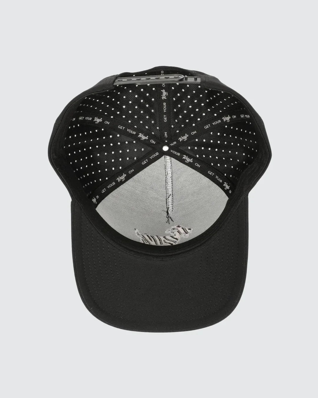 Waggle Original Snapback Hat - The GOAT (Black)