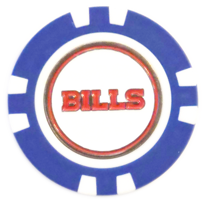 Officially Licensed Buffalo Bills Poker Chip Ball Marker