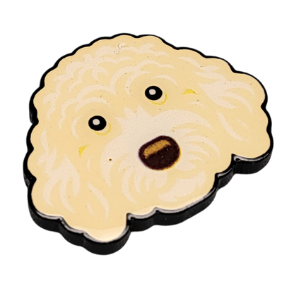 Blonde Doodle Dog Ball Marker & Hat Clip - product detail 2