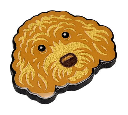Golden Labradoodle Ball Marker & Hat Clip - product detail 2