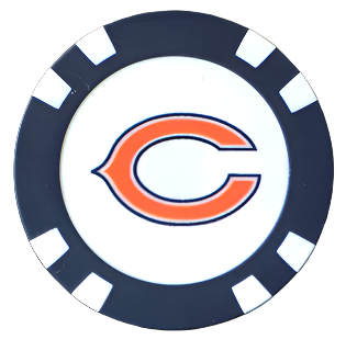 Officially Licensed Chicago Bears Poker Chip Ball Marker