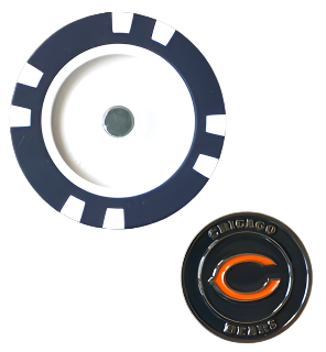 Officially Licensed Chicago Bears Poker Chip Ball Marker