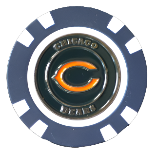 Officially Licensed Chicago Bears Poker Chip Ball Marker