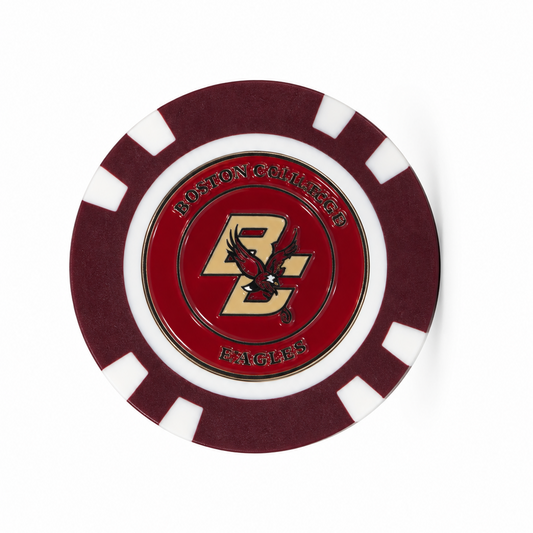 Boston College Eagles poker chip red side