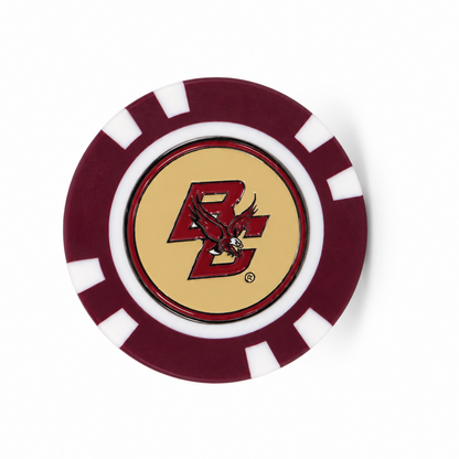 Boston College Eagles poker chip gold center