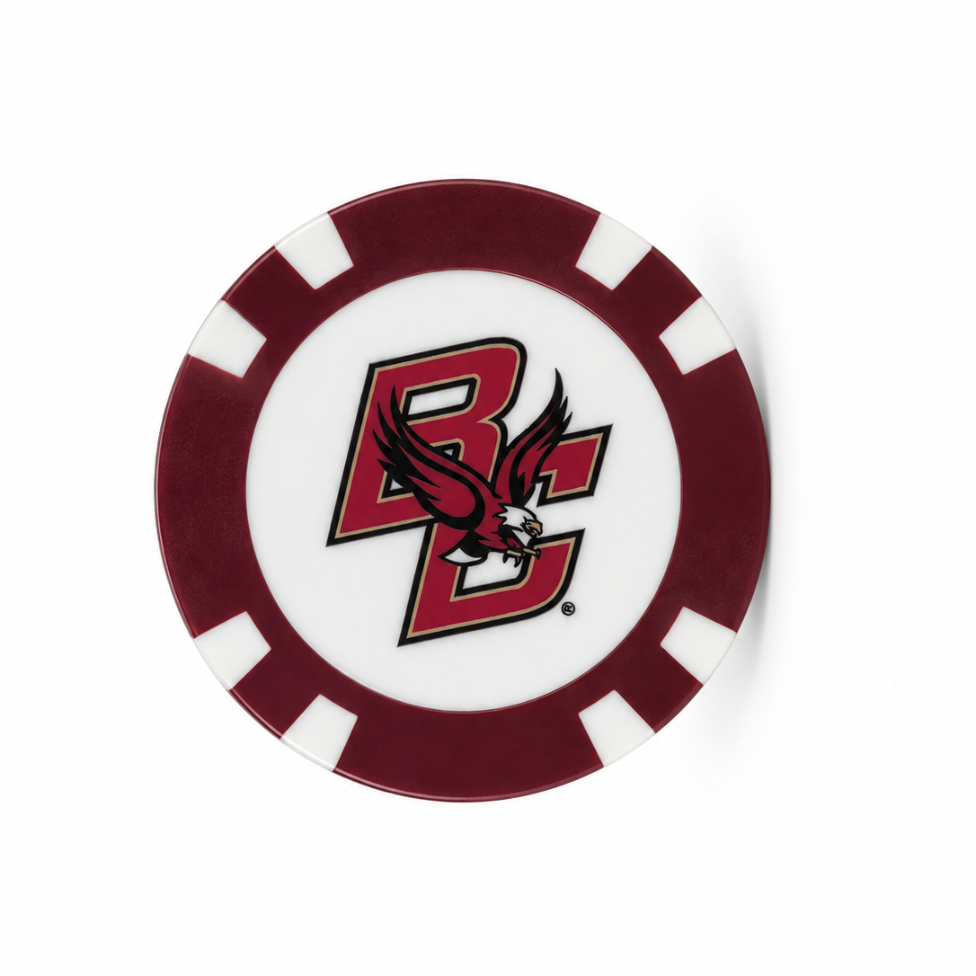 Boston College Eagles poker chip eagle logo