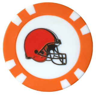 Officially Licensed Cleveland Browns Poker Chip Ball Marker