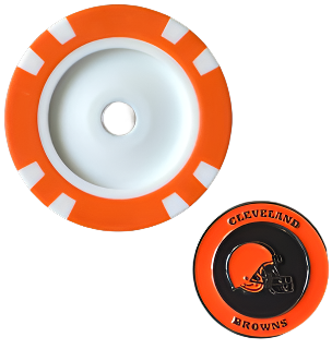 Officially Licensed Cleveland Browns Poker Chip Ball Marker