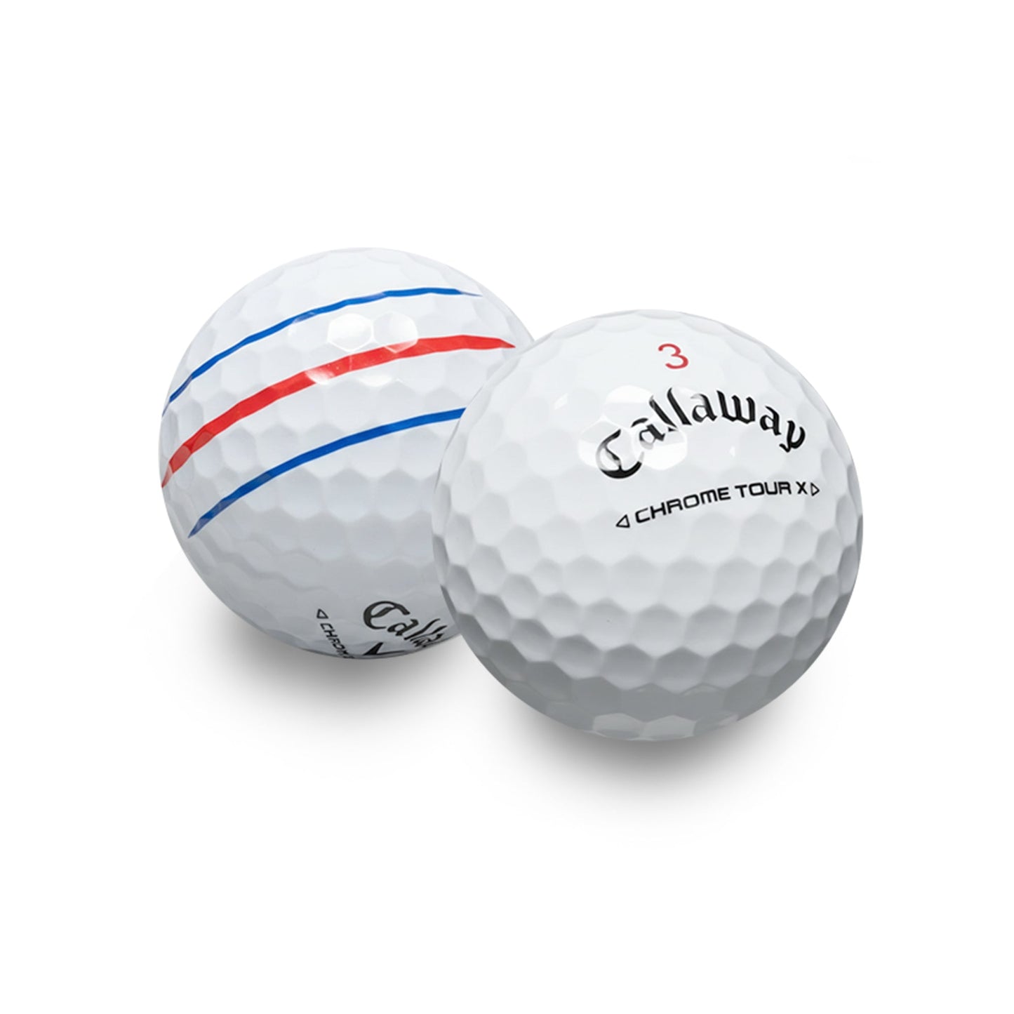 Used Callaway Chrome Tour X Triple Track Golf Balls - 1 Dozen