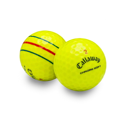 Used Callaway Triple Track Mix Yellow - 1 Dozen
