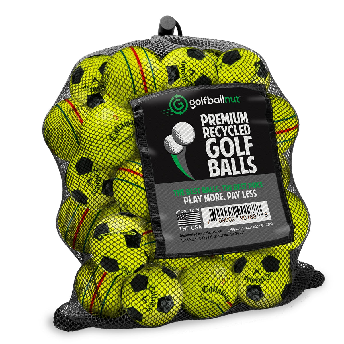 Used Yellow Callaway Graphic Golf Balls - 48 Pack - product detail 4