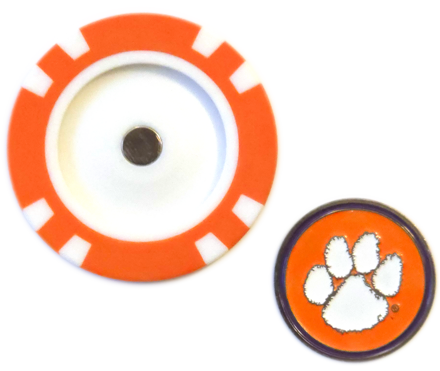 Officially Licensed Clemson Tigers Poker Chip Ball Marker