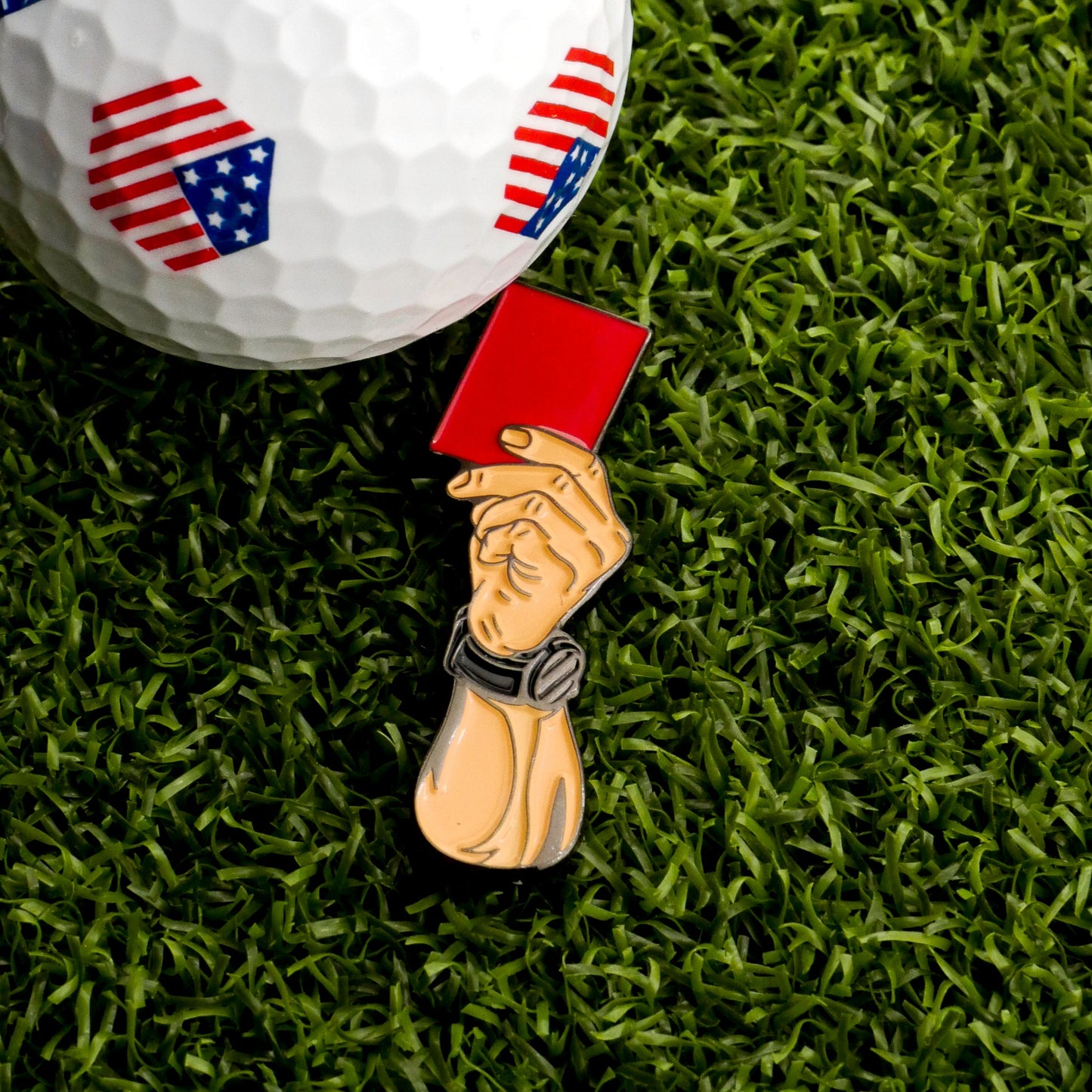 Red Card Ball Marker