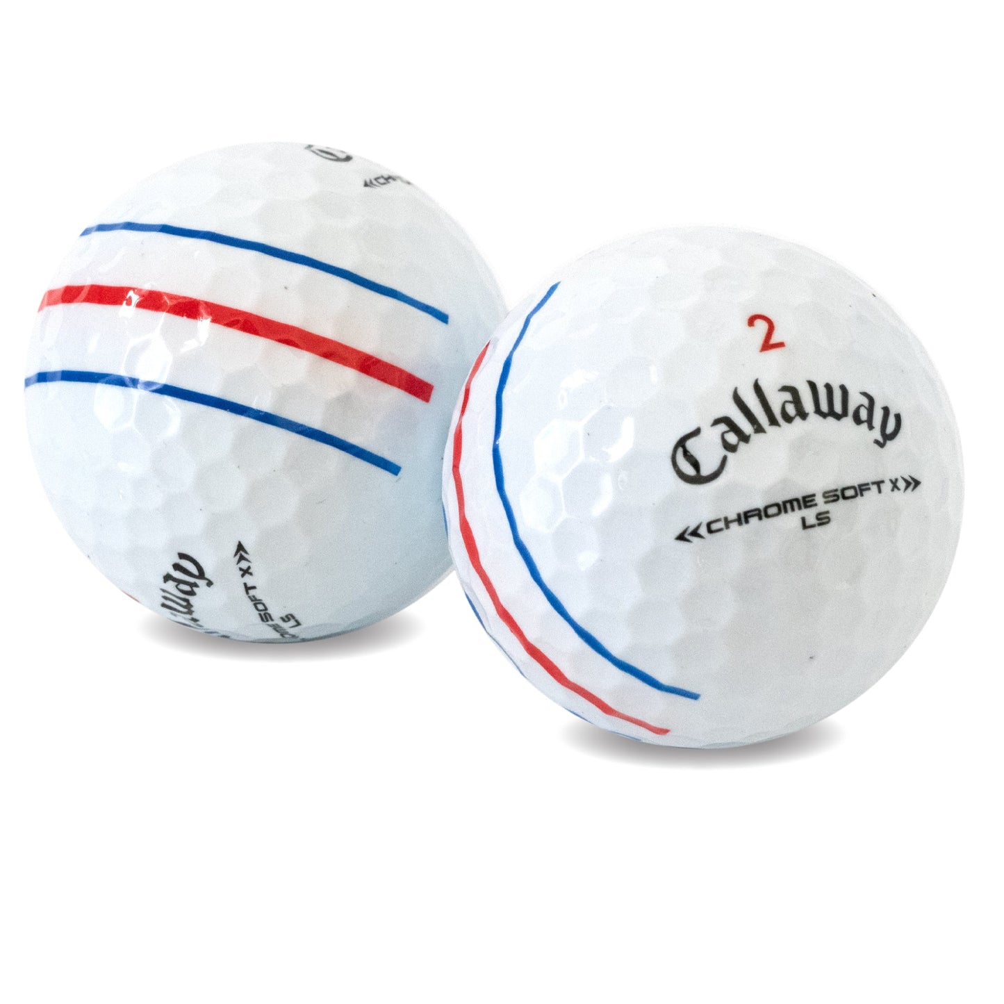 Used Callaway Chrome Soft X LS Triple Track Golf Balls - 1 Dozen