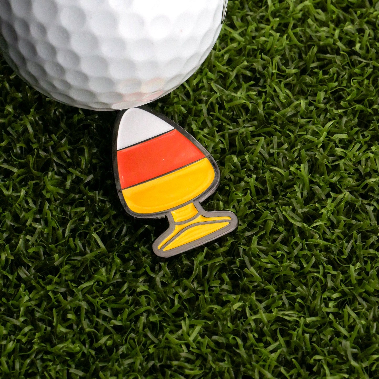 Candy Corn Plug Ball Marker