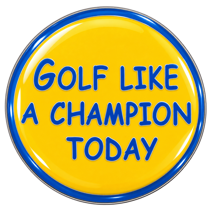 Golf Like a Champion Today Ball Marker & Hat Clip