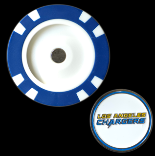 Officially Licensed Los Angeles Chargers Poker Chip Ball Marker