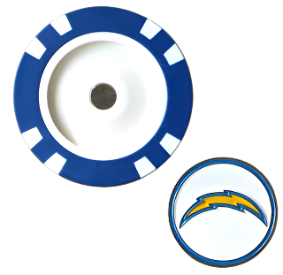 Officially Licensed Los Angeles Chargers Poker Chip Ball Marker